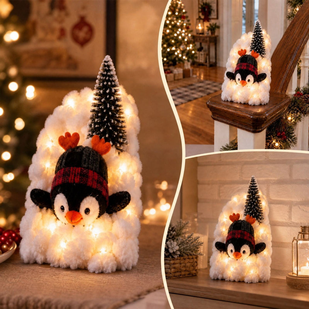Snowman Magic Fountain, Flowing Snowflake LED Christmas Garden Light,Solar Power and Outdoor Garden Stake for Christmas Yard Decor