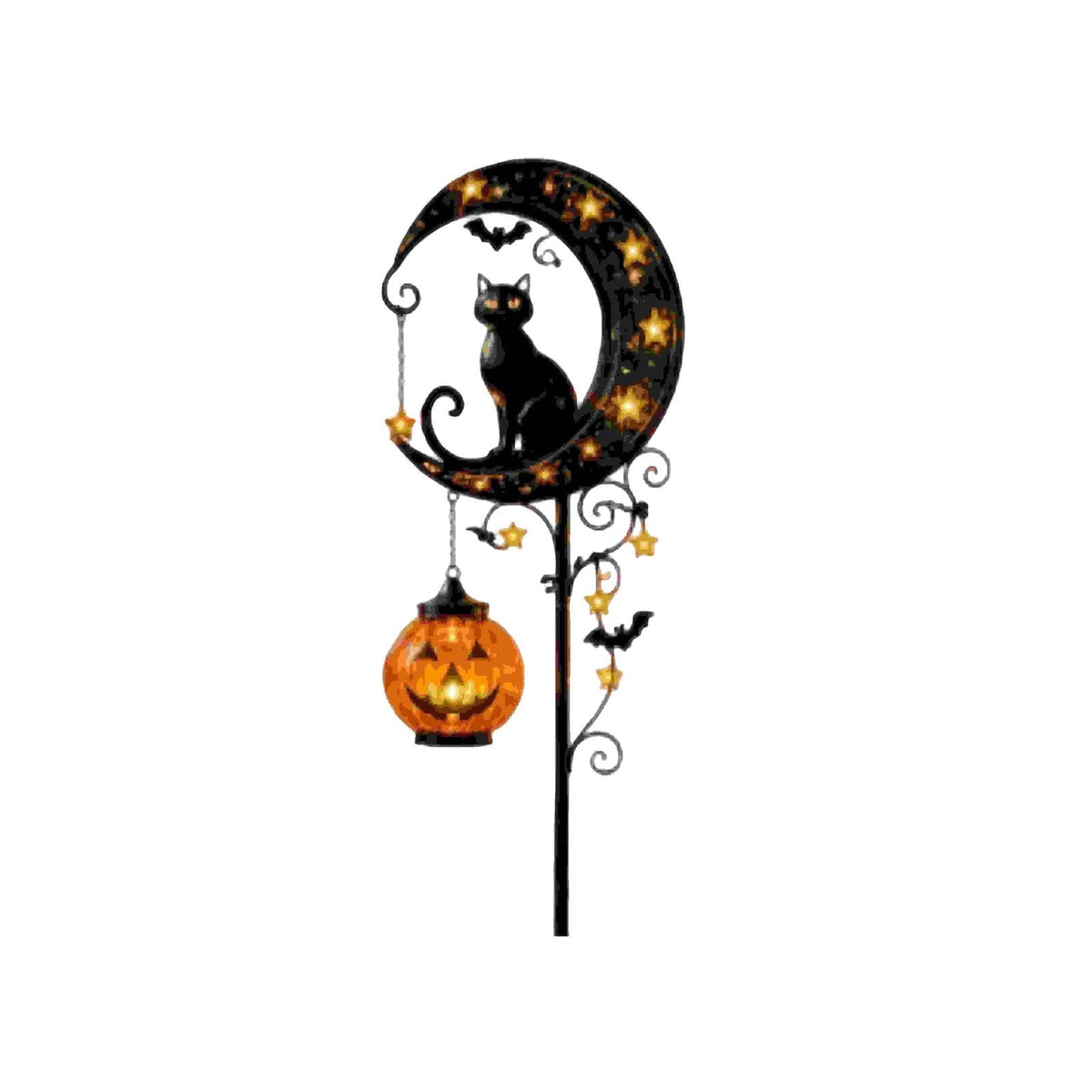 Stijggn Halloween Pumpkin Stake Solar Garden Lights, Waterproof Multi Branch Little Pumpkin Lantern Garden Stake Lights Outdoor Walkway Yard Garden Decoration