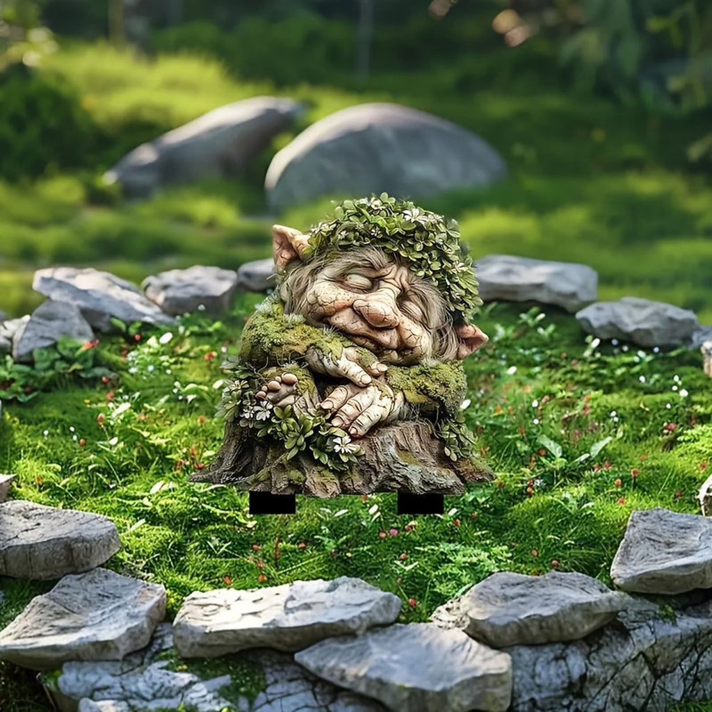 Nkmbld Clearance & Promo! Garden Ornaments, Garden Sculpture Acrylic Potted Plants and Courtyard Decorative Floor Tiles, Housewarming Ornament for Patio, Lawn, Yard, Pathway