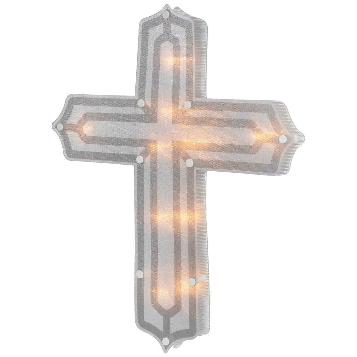 Northlight Lighted Cross Easter Window Decoration - 14"