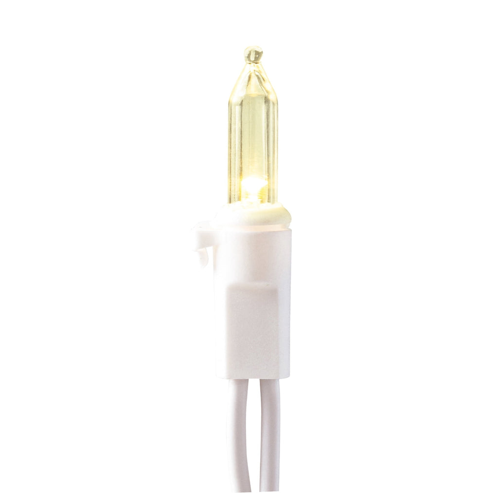 Indoor/Outdoor 300-Count LED Mini Christmas String Lights, Warm White, White Wire, 62.3', by Holiday Time