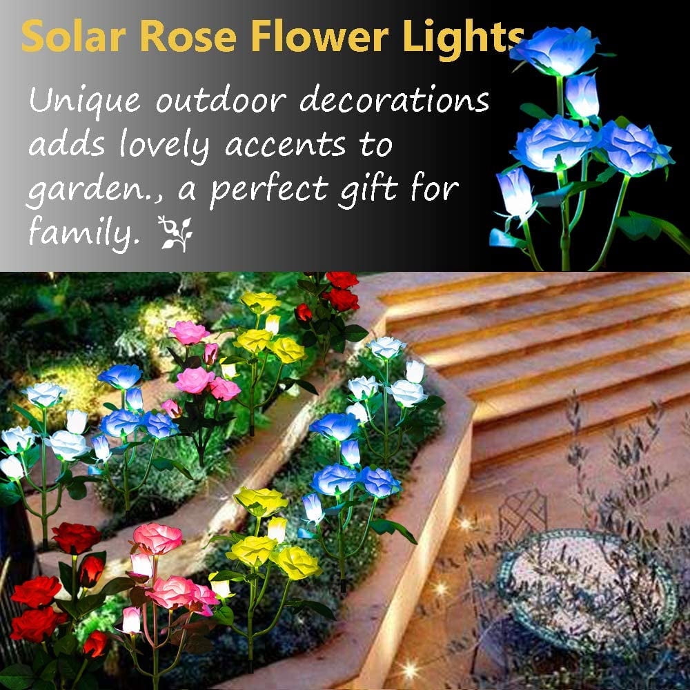 Qishi Solar Red 1.2 V LED Landscape and Walkway Light (2 Pack)