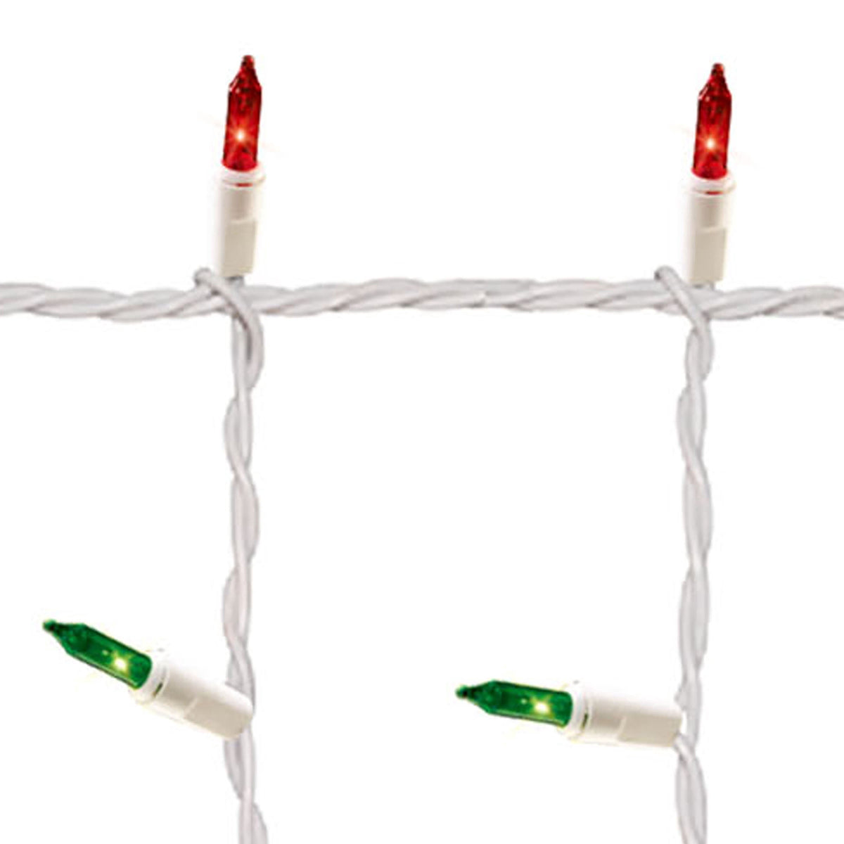 Indoor/Outdoor 300-Count Incandescent Christmas Icicle Lights, Multicolor, White Wire, 18', by Holiday Time