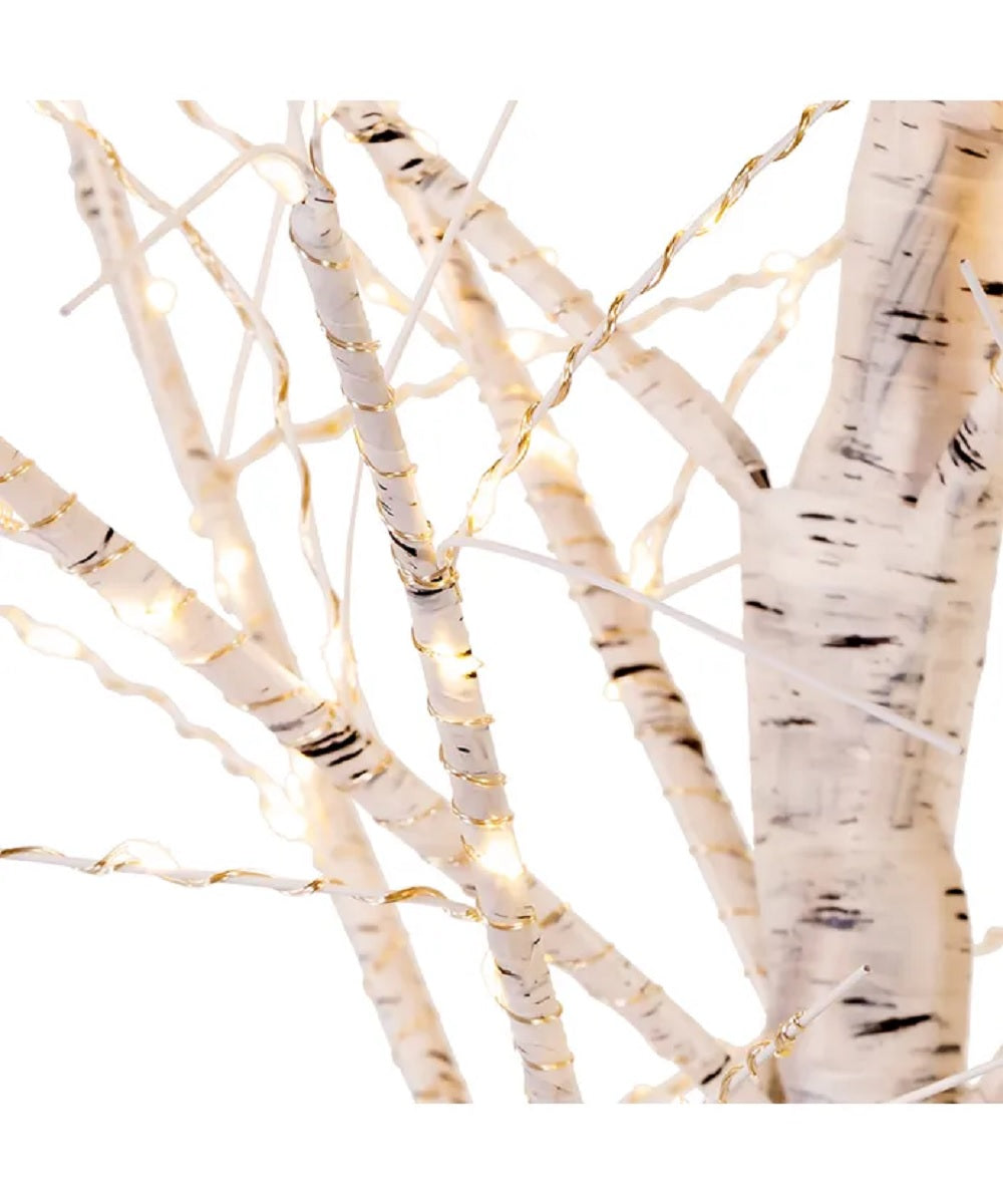 Kurt S. Adler 3' Pre-Lit Twinkle Birch Twig Artificial Christmas Tree, Warm White LED Lights