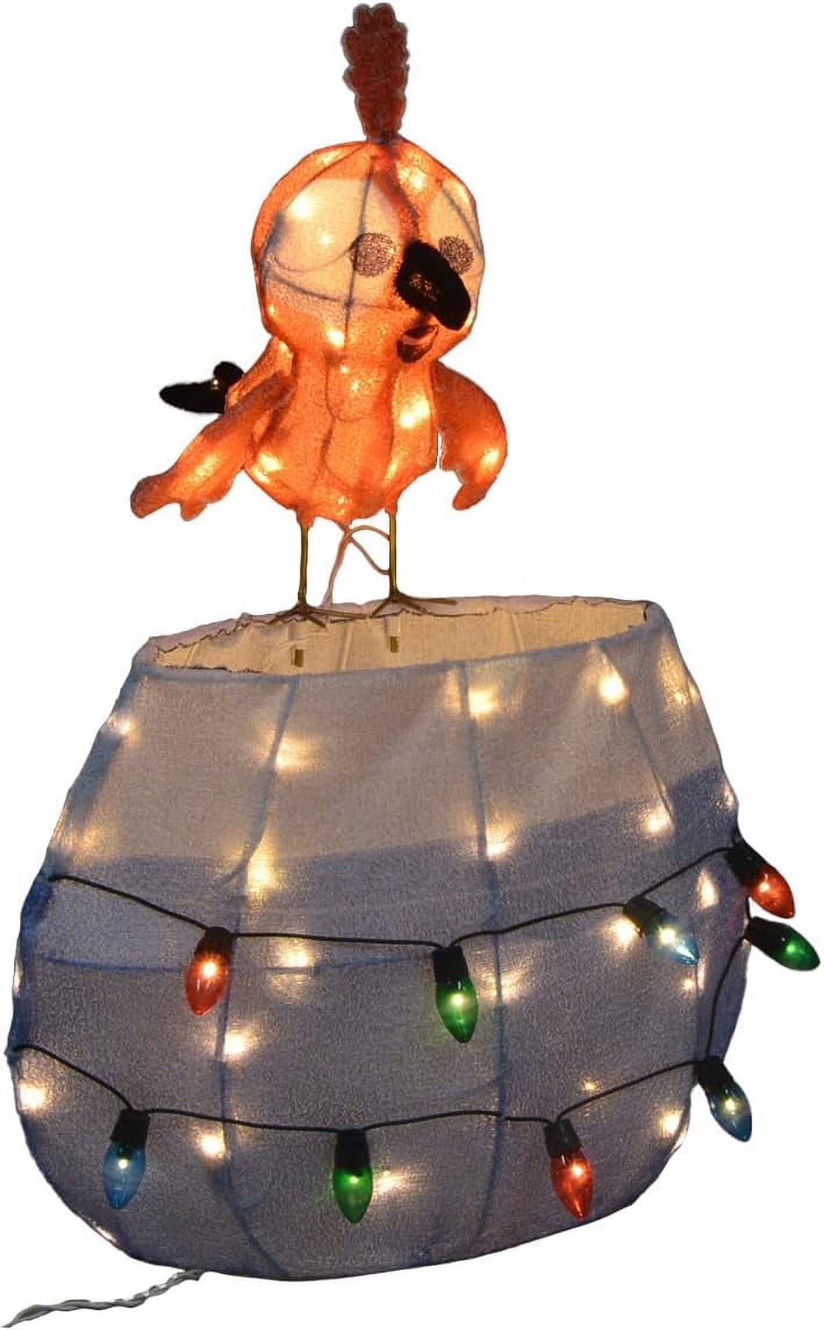 Rudolph Prelit LED Indoor/Outdoor Christmas 3D Yard Decor Sitting Clarice, with 70 White LED Lights 24"