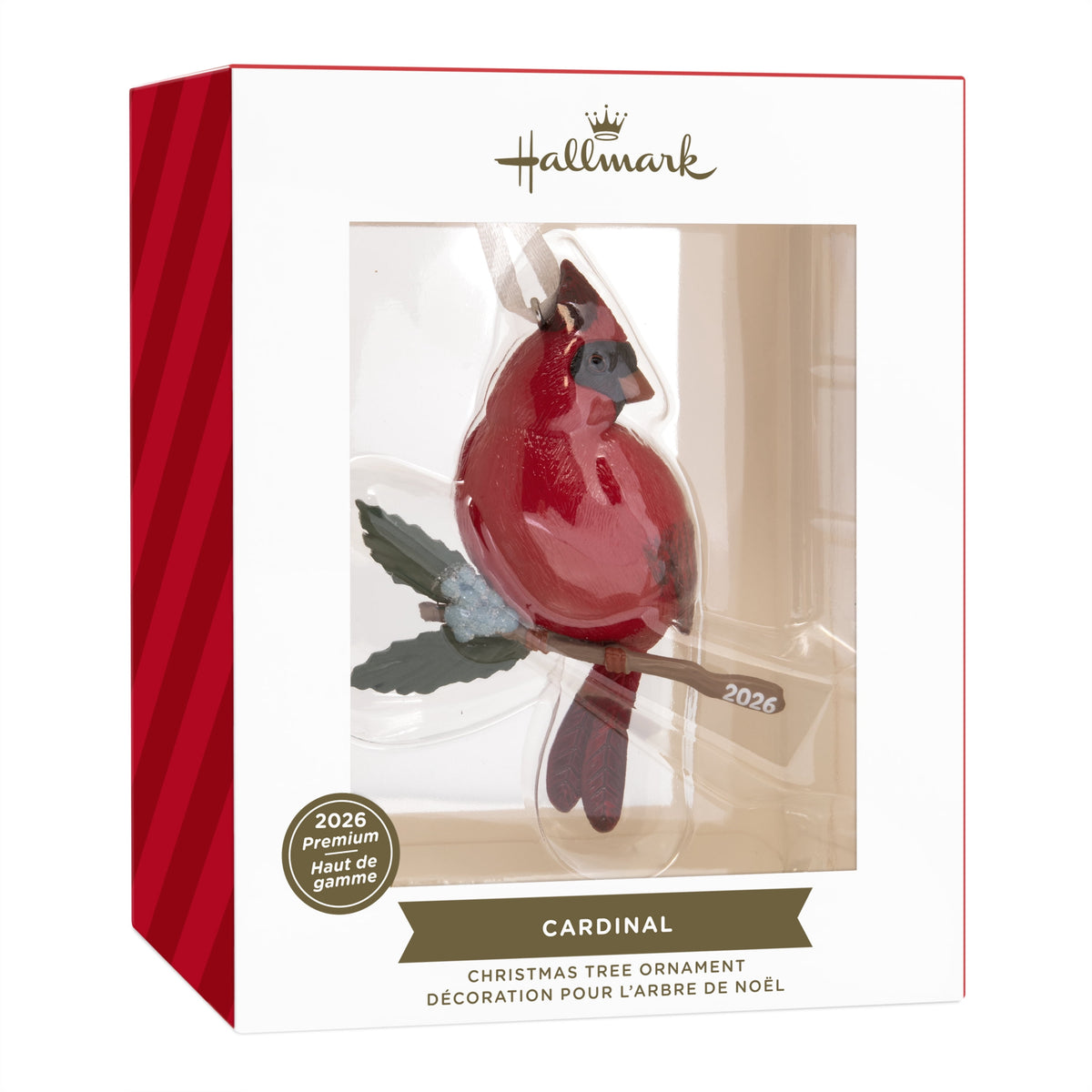 Hallmark Christmas Ornament (Cardinal Bird 2026), 1 Count