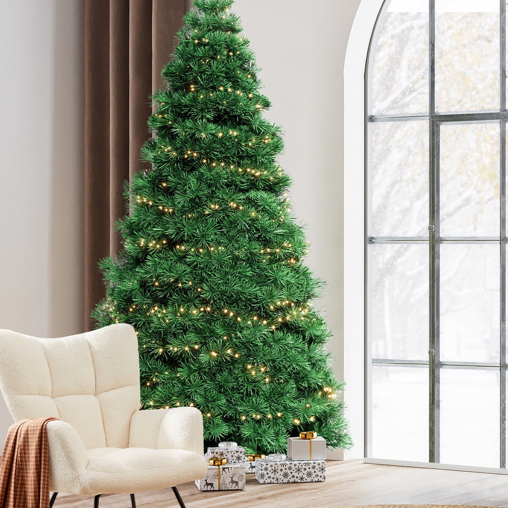 JIOABL 6ft Pre-Lit Spruce Artificial Christmas Tree for Home, Office, and Party Decor