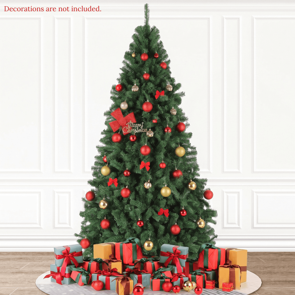 Legooin 6FT Pre lit 300 Multicolored LED Lights, Artificial Christmas Tree, Easy Assembly, 800 PVC Tips, Premium Hinged Green Spruce