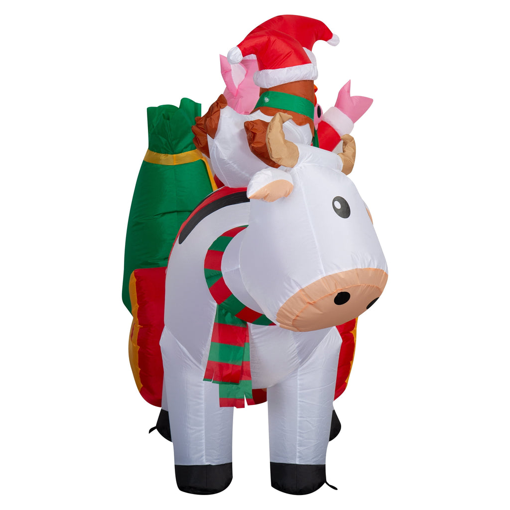Multicolor Farm Scene Christmas Airblown Yard Inflatable, 7.5', by Holiday Time