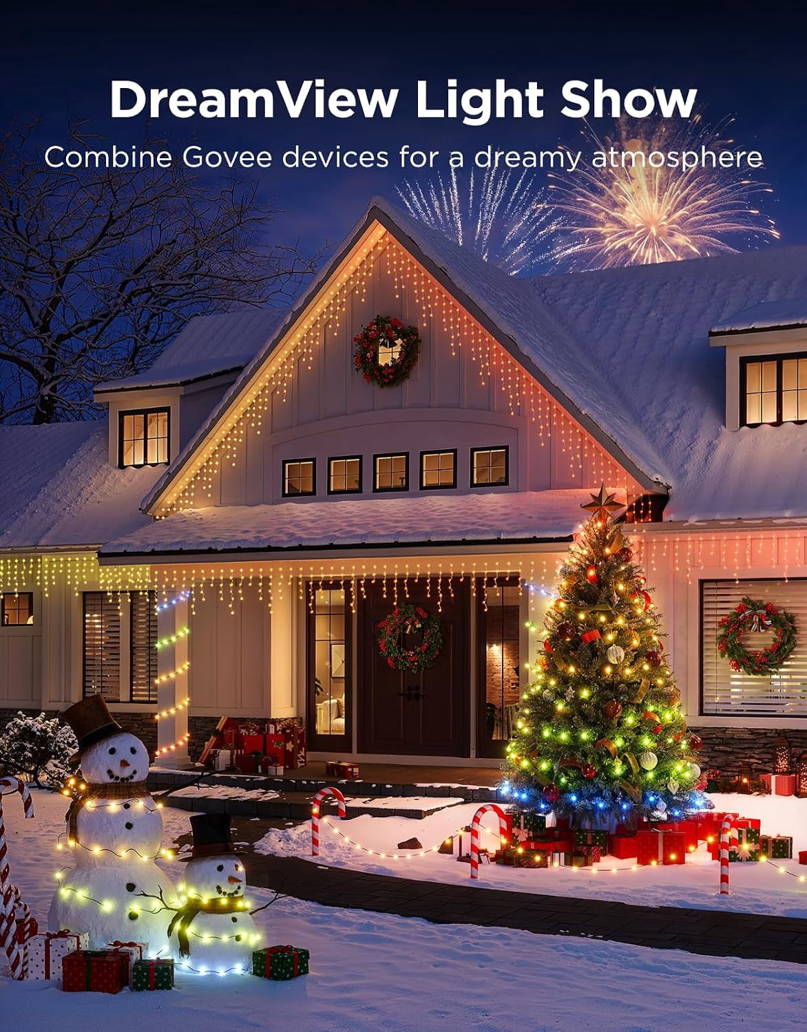 Govee Outdoor Christmas String Lights RGBWIC Lighting Effects