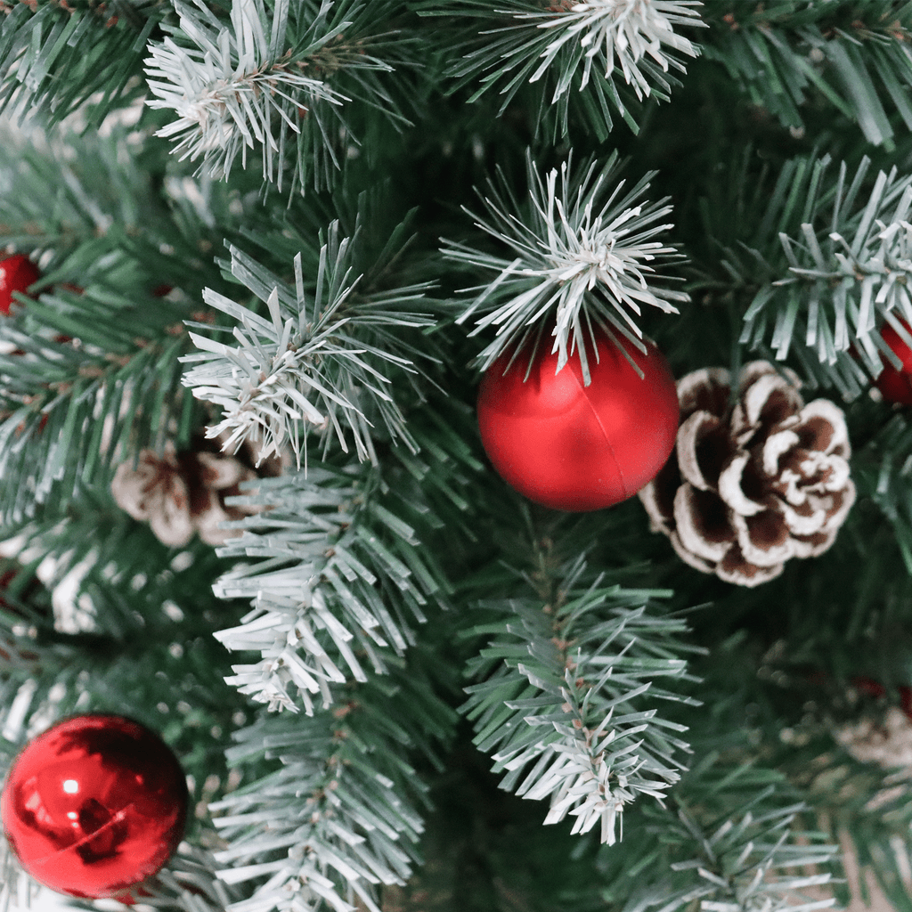 Yexmas 2PCS Small Outdoor Christmas Trees with LED Lights,30" Artificial Xmas Decora for Porch,Yard,Pathway,Garden,PVC