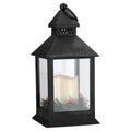 Light-Up Flameless Candle Lantern Christmas Decoration, Black, 9", by Holiday Time
