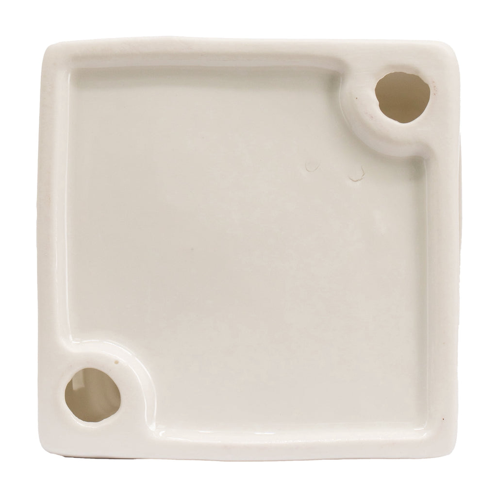 My Texas House Ceramic House Christmas Decoration, White, 5"
