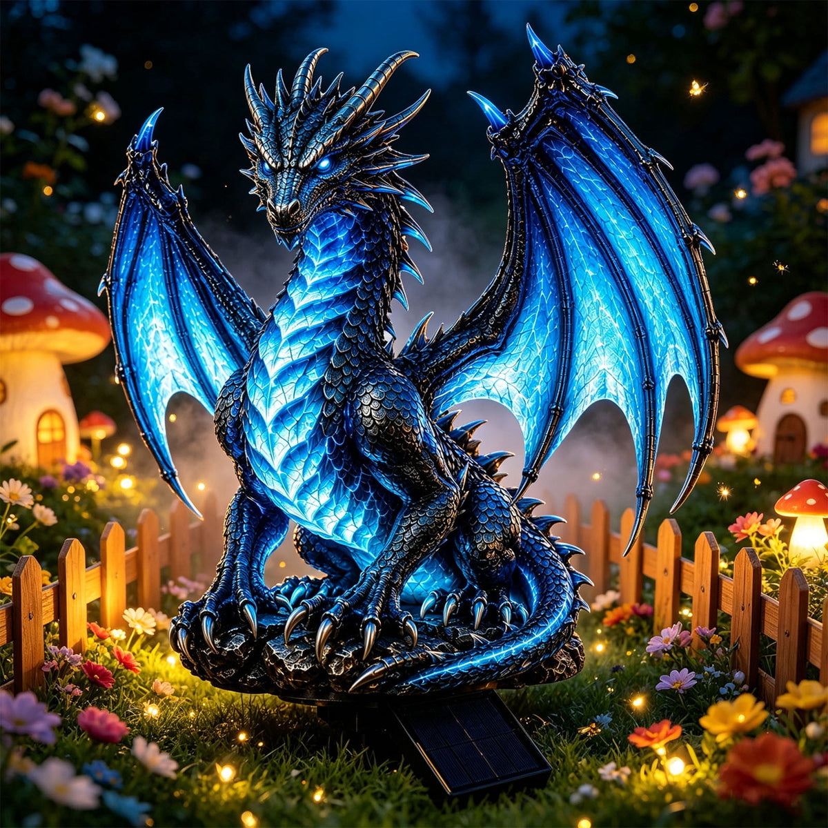 Clearance! Solar Dragon Garden Statue Light, Dragon Solar Light Outdoor Decor, Fantasy Dragon Lamp with LED Glow, Solar Powered Garden Statue for Yard Patio Lawn Pathway Halloween Garden Decor
