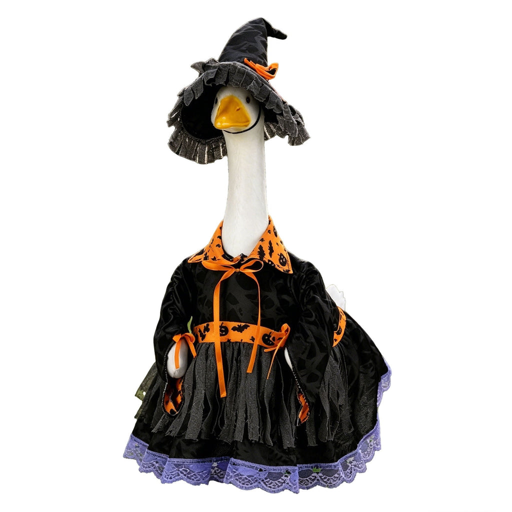 Lzobxe Porch Goose Clothes, Casual Style Lawn Yard Garden Decor for 23" High Cement or Plastic Geese, Goose Costume for All Season and Occasiona