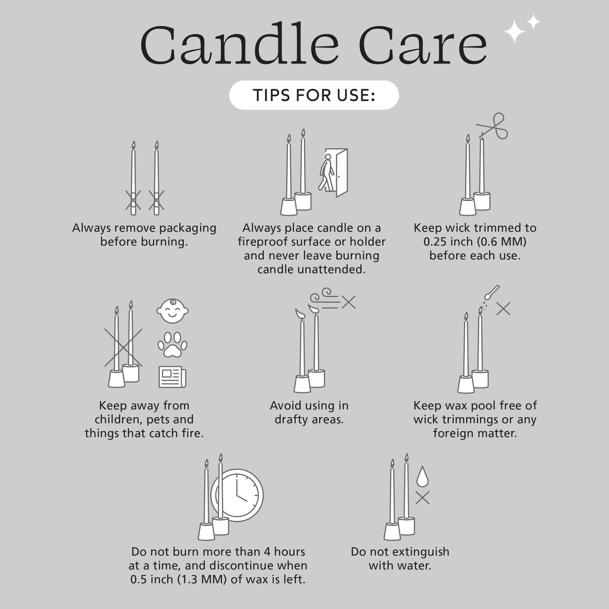 Mainstays Paraffin Wax 10 in Ribbed Taper Candle, Unscented, Red