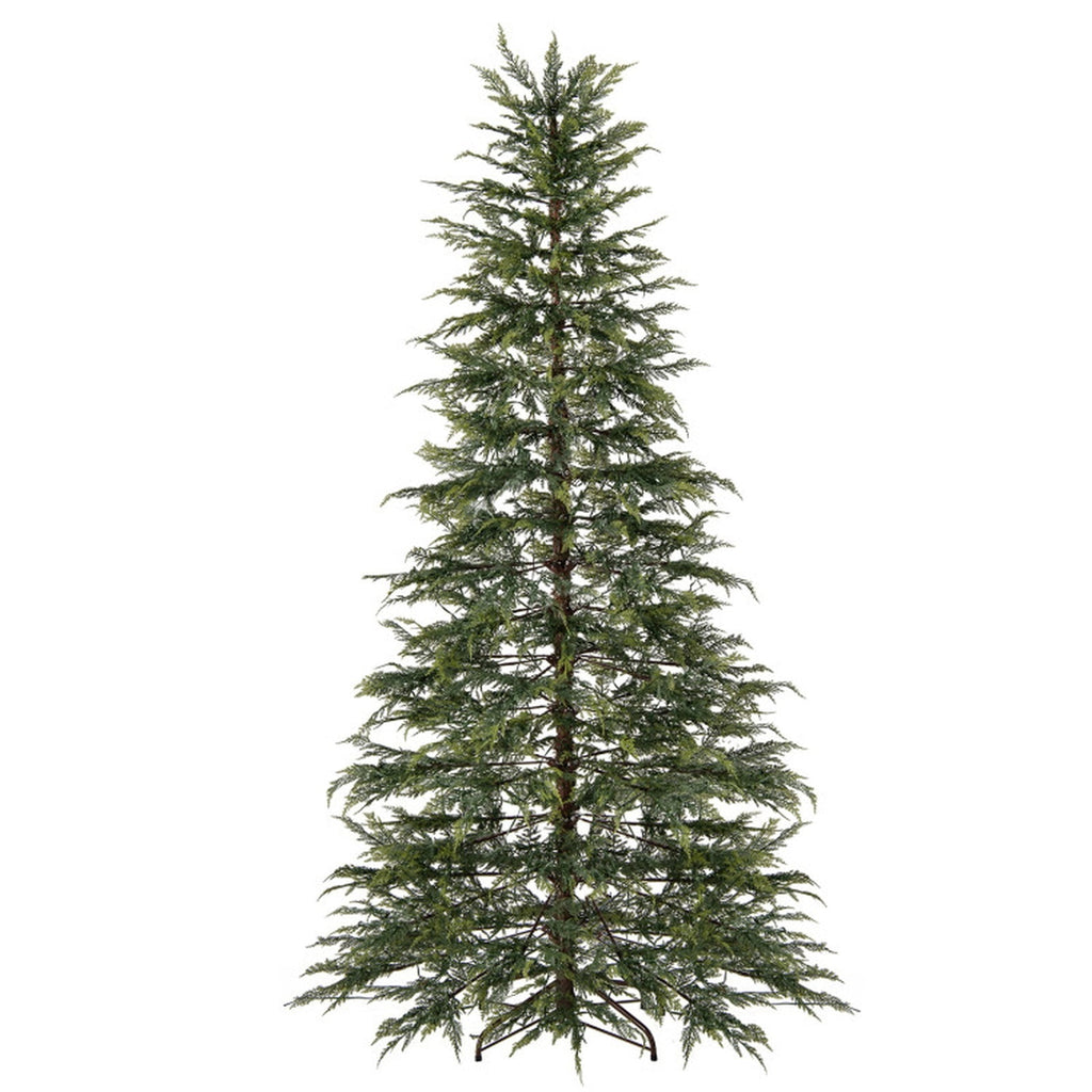 RUIE 7.5 FT Pre-Lit Christmas Tree, Artificial Xmas Tree with 500 Colorful LED Lights & 8 Modes