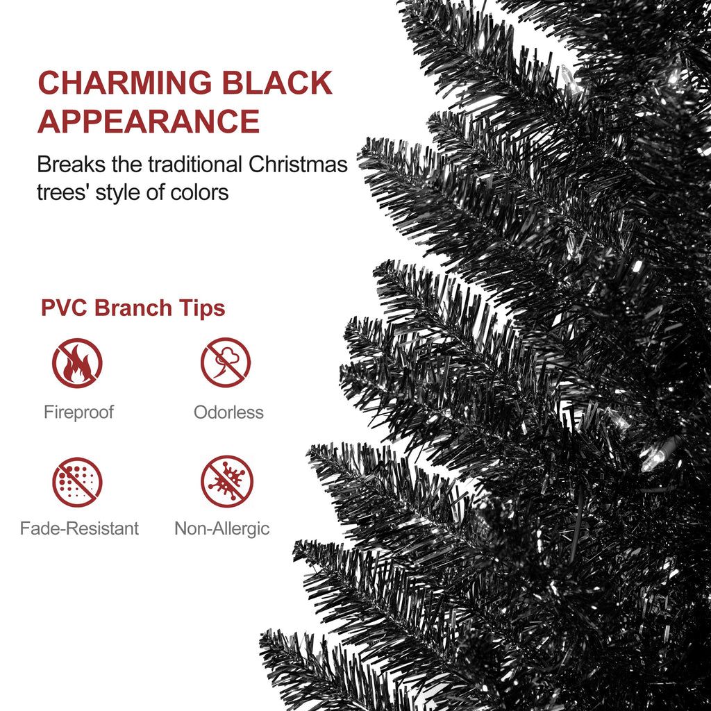 Mayhihi 4FT White Small Christmas Tree with Lights, Artificial Xmas Trees for Home Office