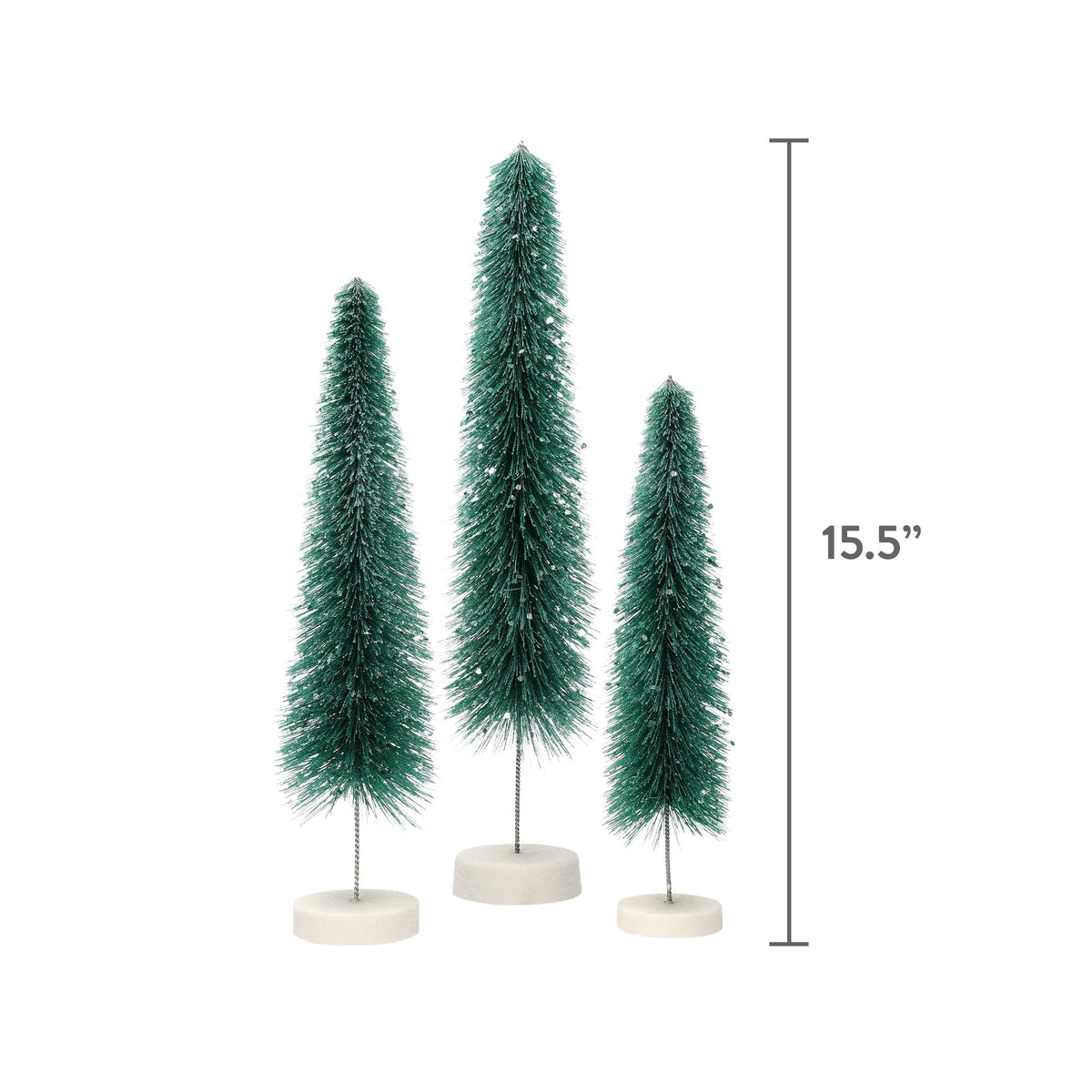3-Piece Christmas Village Tree Set, Green, by Holiday Time