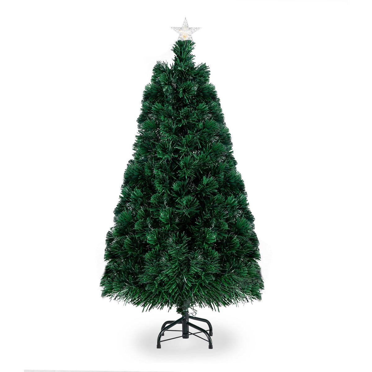 Ktaxon Black Christmas Tree 6ft Artificial Xmas Tree with 250 LEDs,Indoor Holidays Decoration,8 Modes