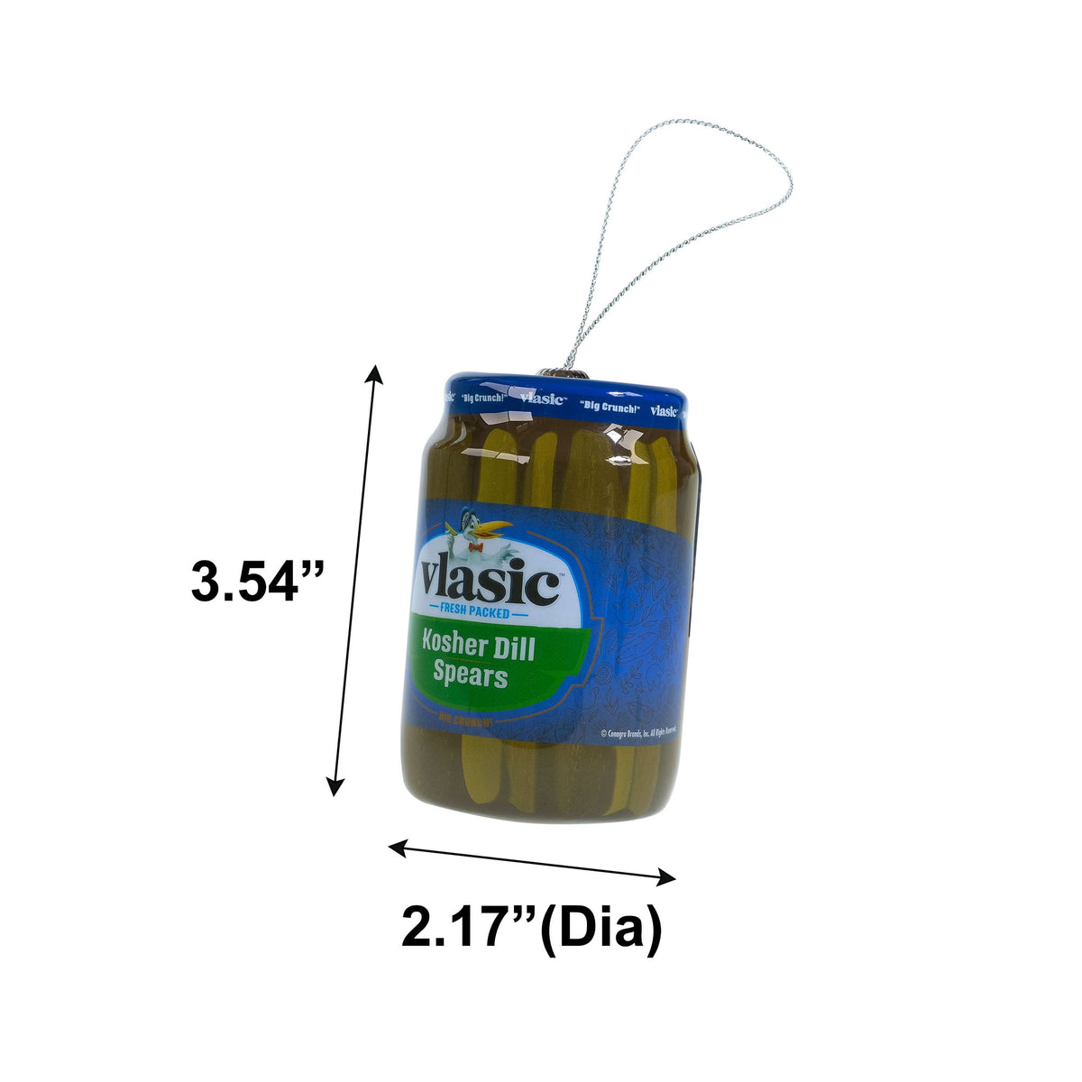 Vlasic Pickles Christmas Tree Ornament - Limited Edition Collectible, Set of 1