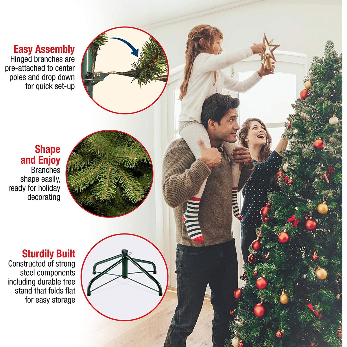 National Tree Company 14 ft. Dunhill Fir® Hinged Tree