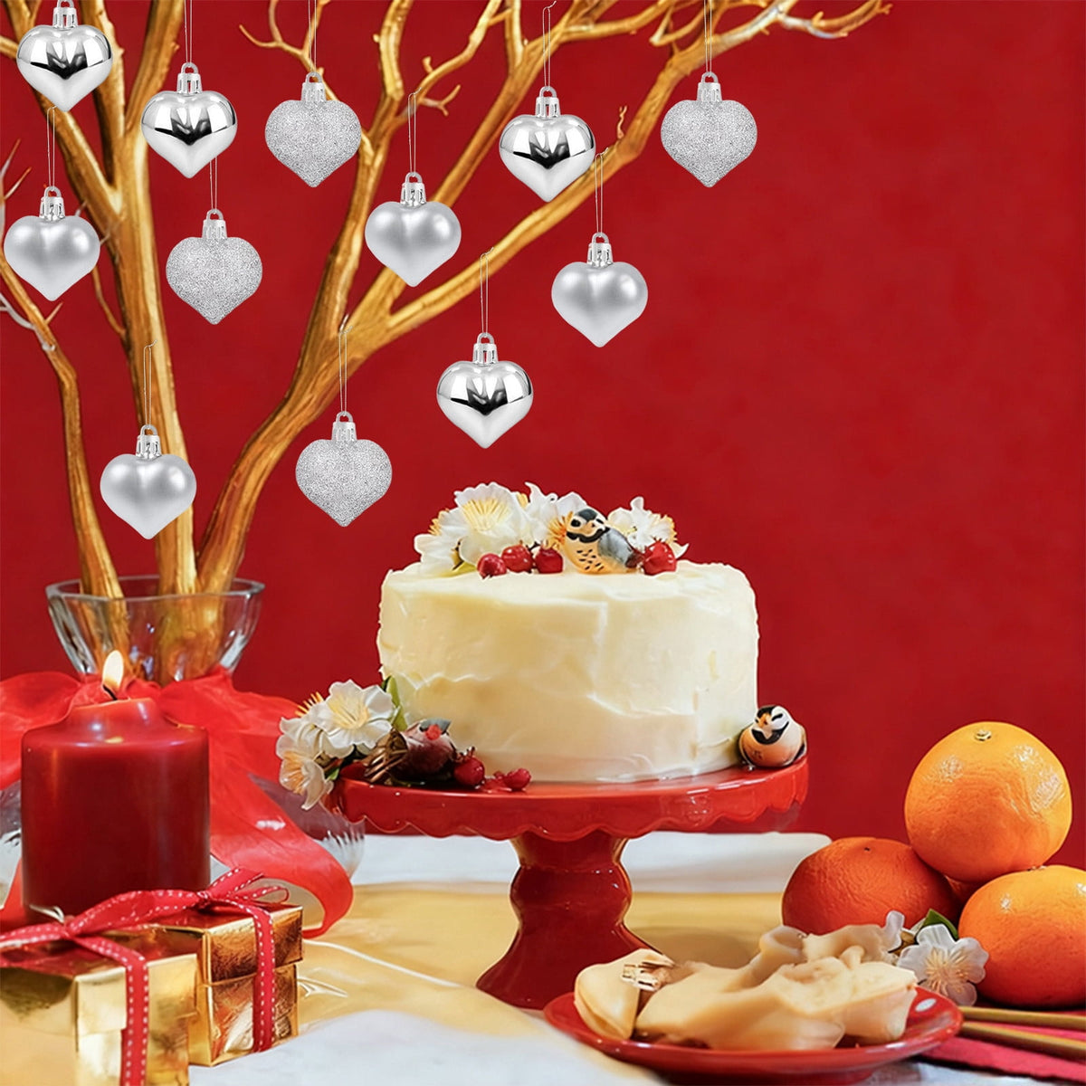 XGFHYJEH 10 LED 1.5M Valentine's Day Lights, Valentines Day Decorations Lights, Valentines String Lights, Valentine's Day Decor, Heart String Lights Red