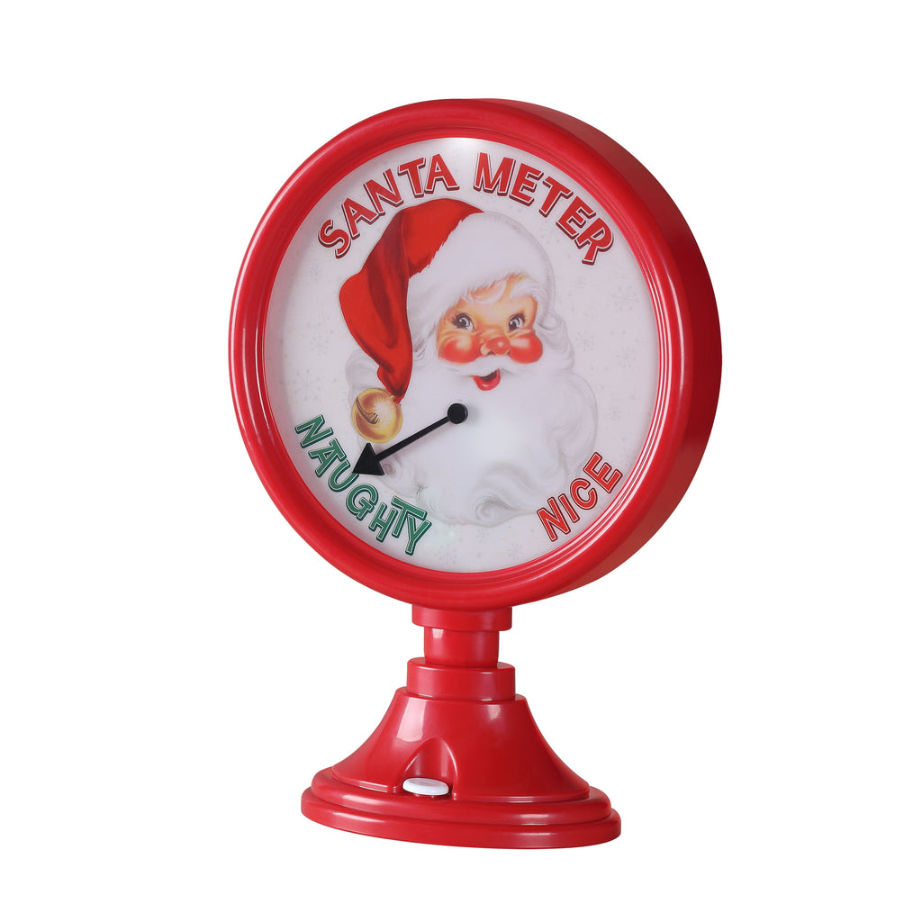Mr. Christmas Decorative Santa Meter, Red