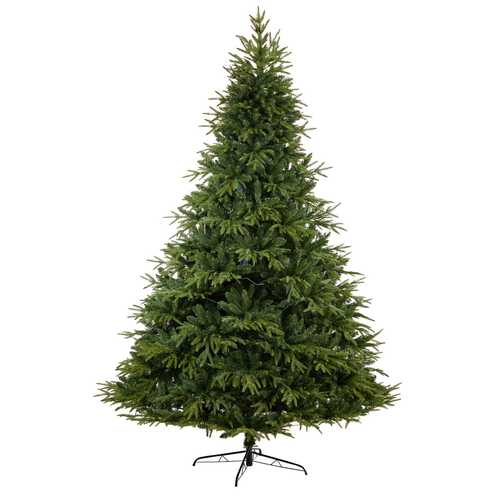 Nearly Natural 8ft Colorado Mountain Fir Natural Look Christmas Tree w/ 700 LED