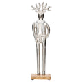 Metal Deer Man Christmas Decoration, Silver, 16", by Holiday Time