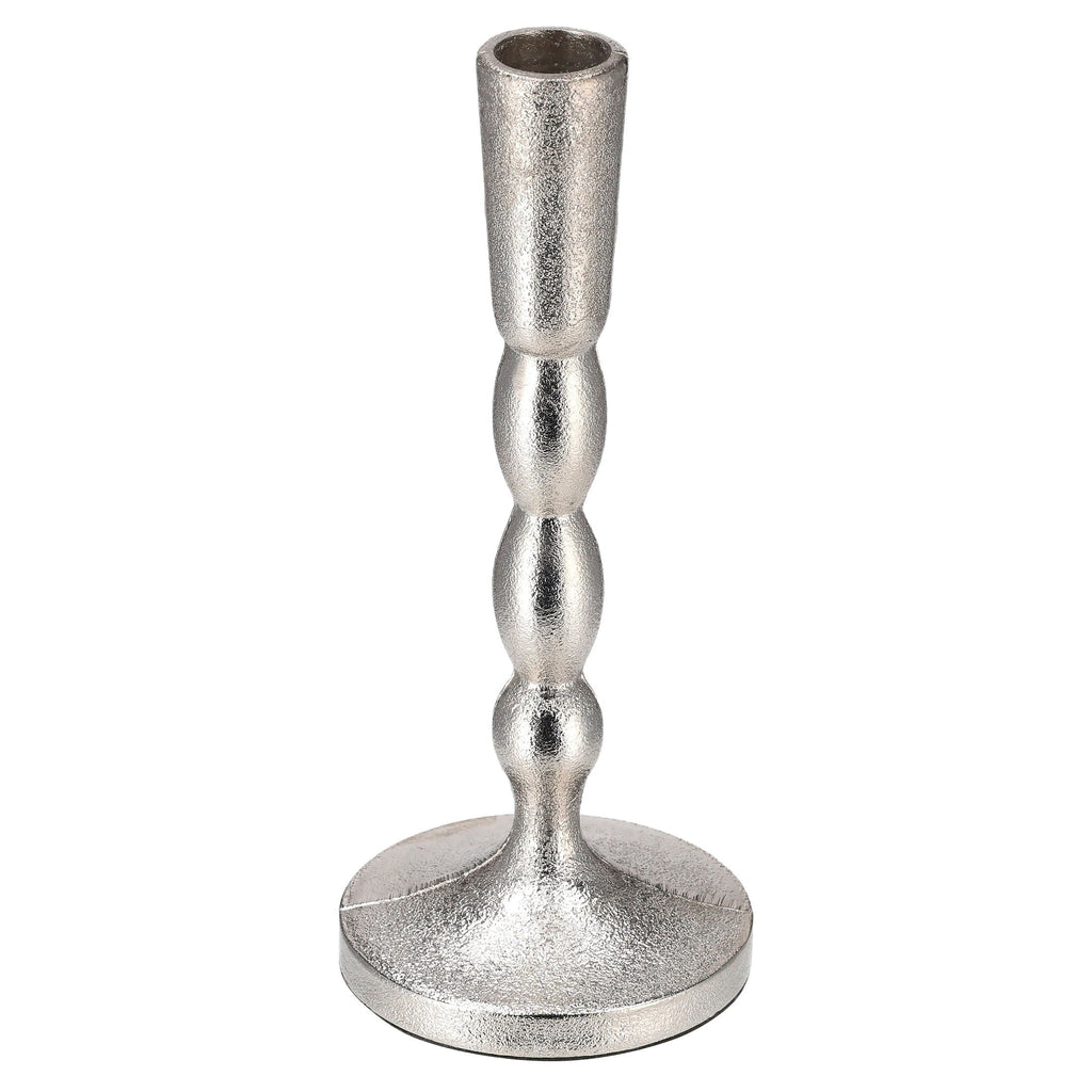 Silver Metal Christmas Taper Candle Holder, 7.8", by Holiday Time