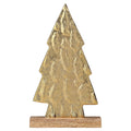 Aluminum Tree Christmas Decoration, Gold, 8.8", by Holiday Time