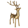 Aluminum Standing Reindeer Christmas Decoration, Gold, 16", by Holiday Time