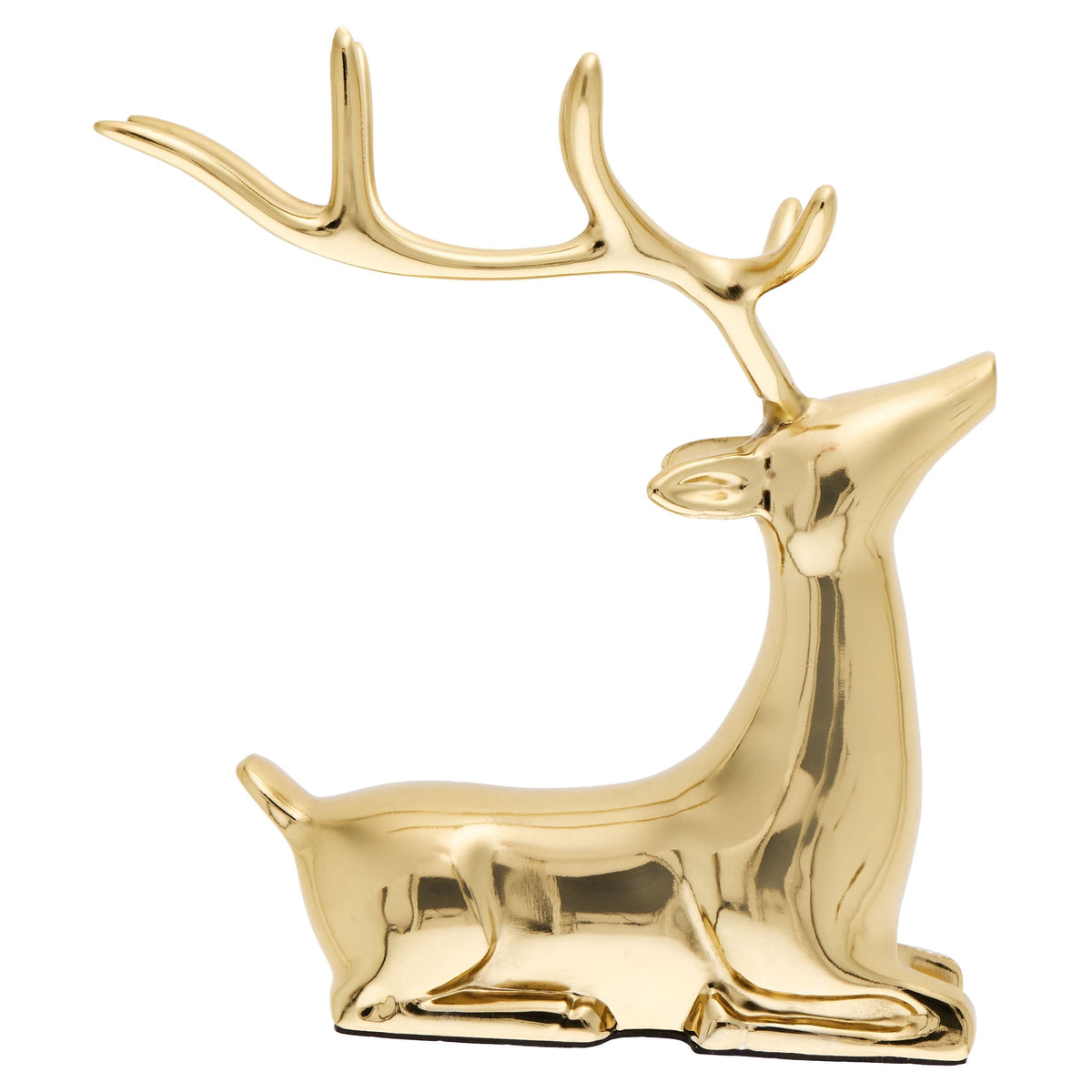 Aluminum Sitting Reindeer Christmas Decoration, Gold, 11", by Holiday Time