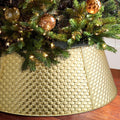 Ayieyill 28 inch Christmas Tree Collar, Christmas Tree Skirt for Christmas Tree Decorations | Metal