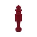 Velvet-Feel Nutcracker Bear Christmas Decoration, Red, 14", by Holiday Time