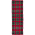 Better Homes & Gardens Red Corin Plaid Washable Indoor Runner Rug, 24"x96"