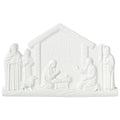 White Nativity Scene Christmas Sculpture Decoration, 7", by Holiday Time