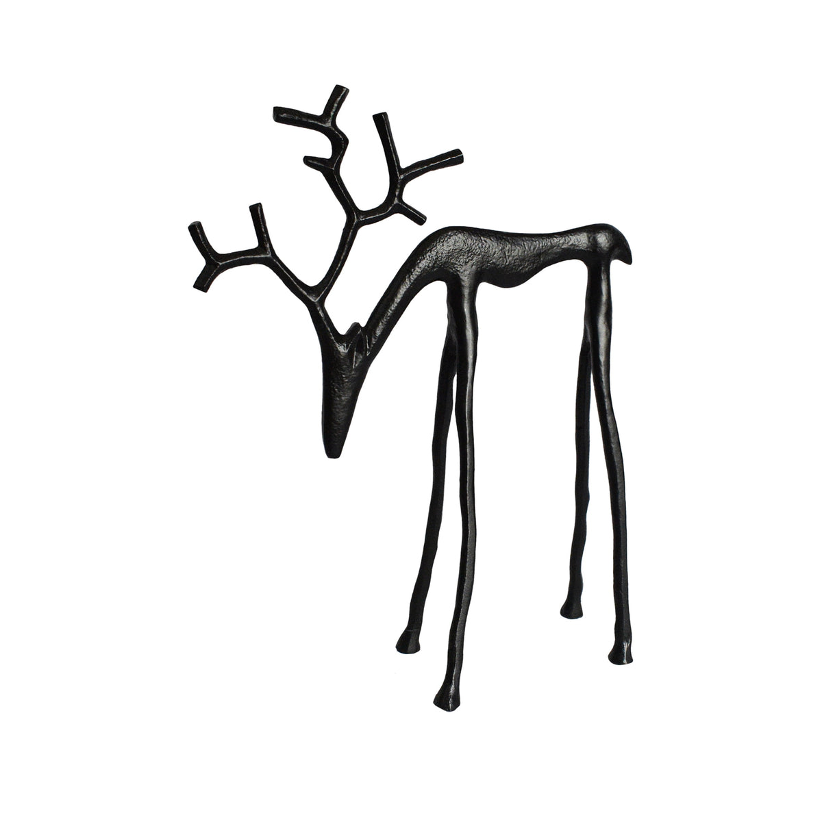Holiday Time Black Metal Reindeer Decor, 14.5 in