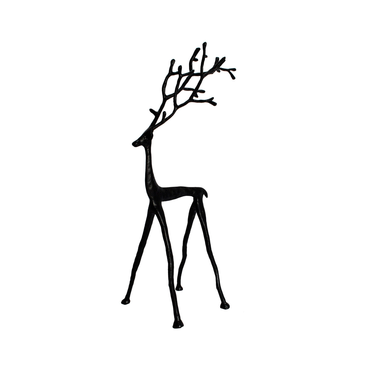 Holiday Time Black Metal Reindeer Decor, 26 in