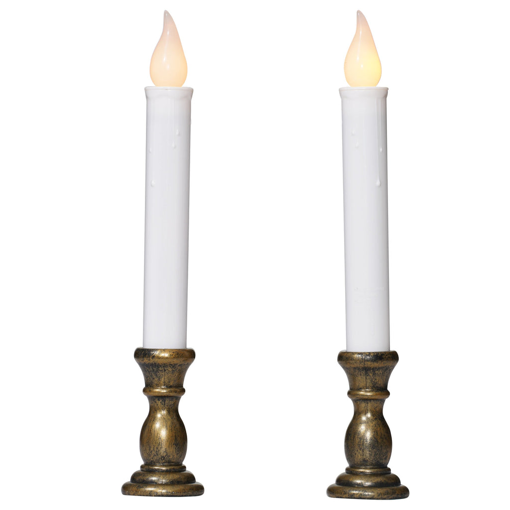 Indoor Battery-Operated LED Candle Lamps, Yellow, 2 Count, by Holiday Time