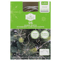 Indoor 96-Count Battery-Operated LED Starburst Christmas Garland Lights, Warm White, Silver Wire, 5.5', by Holiday Time