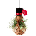 Brown Woven Snowman Christmas Ornament, 6", by Holiday Time
