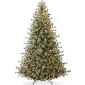 Best Choice Products 6ft Pre-Lit Cashmere Christmas Tree, Premium Semi-Flocked Pre-Decorated Artificial Holiday Decor