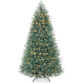 Best Choice Products 6ft Pre-Lit Premium Nordic Fir Artificial Full Christmas Tree w/2-in-1 Twinkle LEDs Blue Spruce