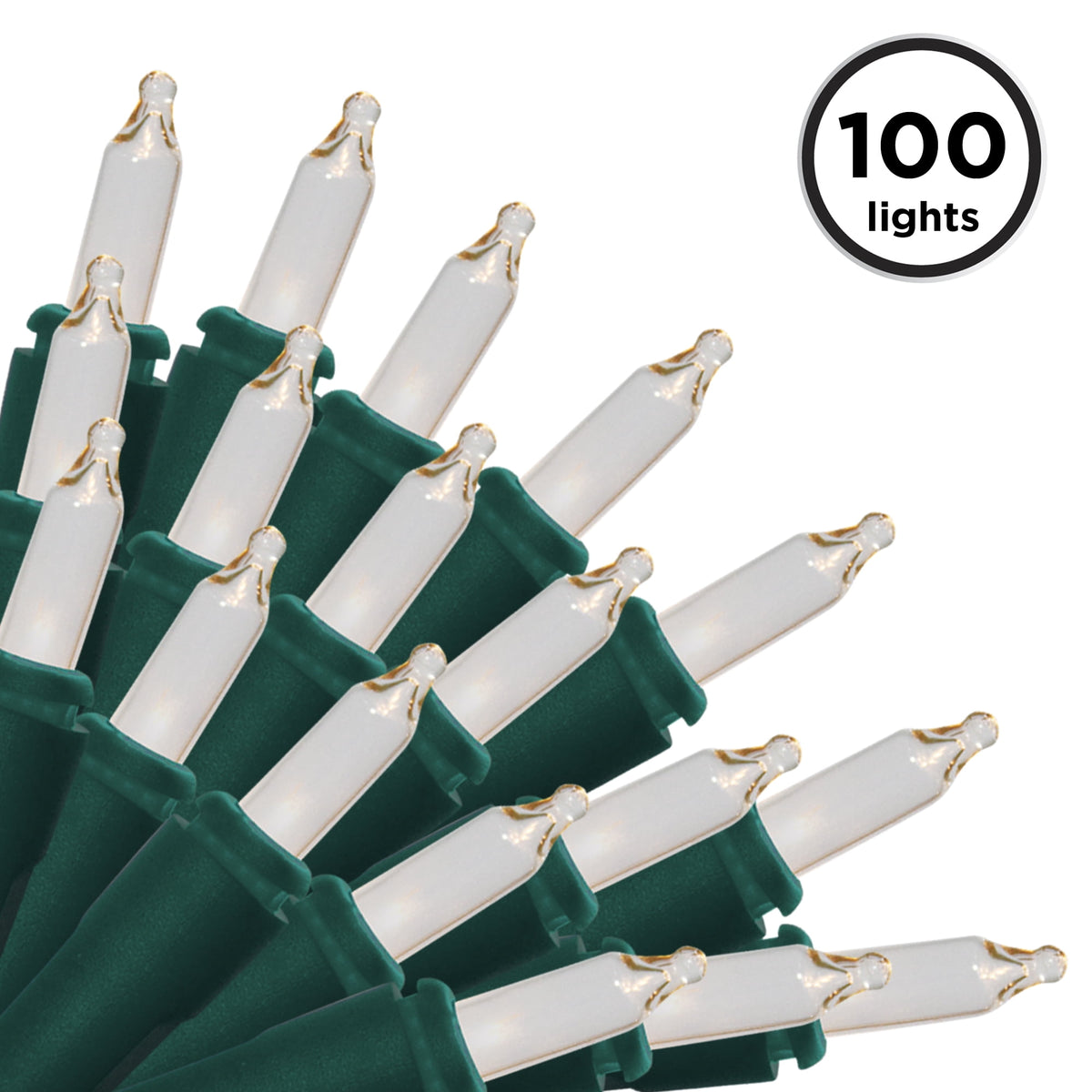 Brite Star 100 Lt Random Twinkling Mini, clear, green wire