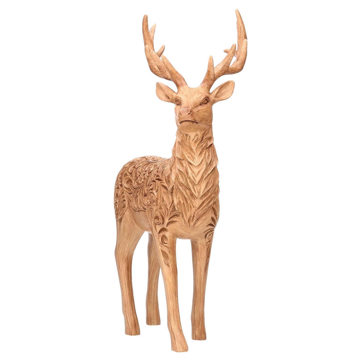Resin Standing Deer Christmas Decoration, Brown, 13.5", by Holiday Time