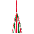 Red/White/Green Ceramic Tree Christmas Ornament, 5", by Holiday Time