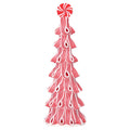 Holiday Time 13.5'' Red & White Ribbon Candy Tree Christmas Decor