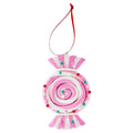 Pink and White Clay Dough Candy Christmas Ornament, 4.3", by Holiday Time
